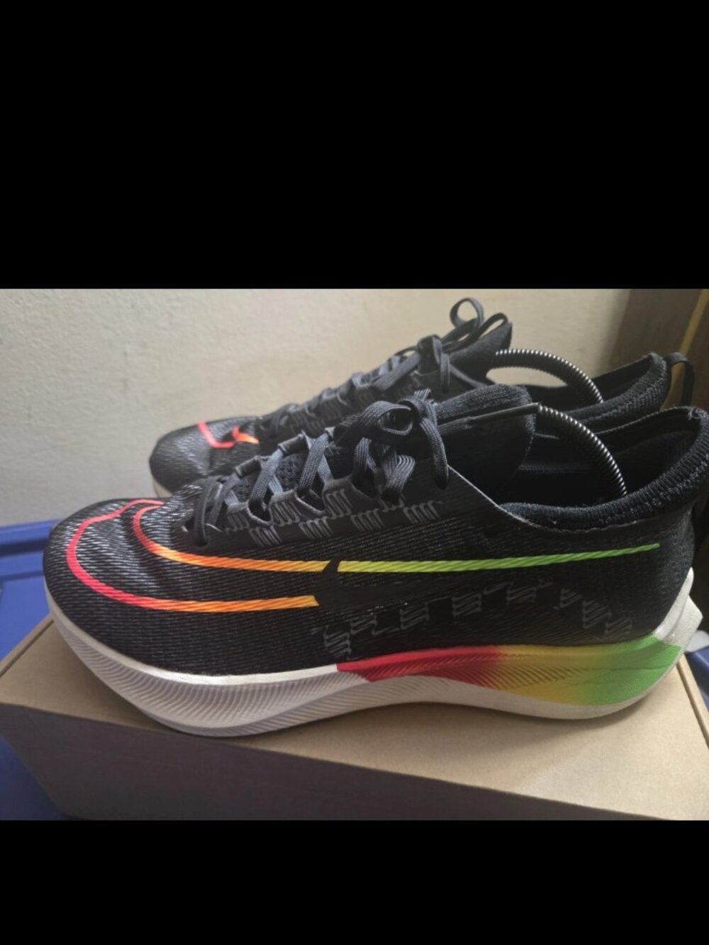 Nike Zoom Fly 4 Black/Green Strike/Total Orange/Volt Size 11.5 w/box